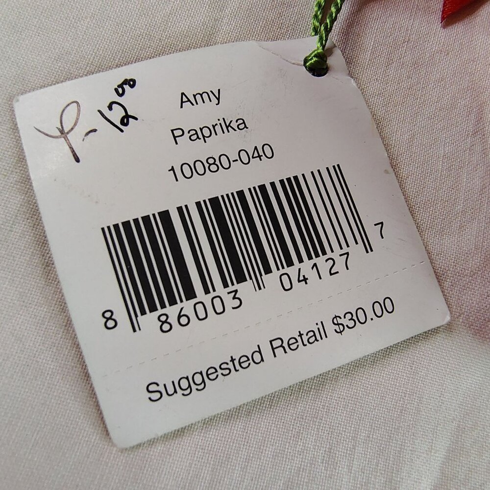 Vera Bradley Amy Paprika Small Crossbody Tag Country Gathering Unused Vintage - Picture 12 of 12